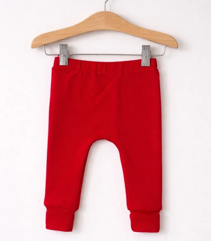 Kalp Desenli Kulaklı 3 Lü Kız Bebek Takımı