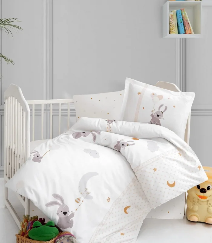 Kanz Ranforce Bebek Nevresim Takımı Knz-001 Bunny Dream