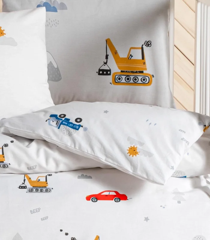 Kanz Ranforce Bebek Nevresim Takımı Knz-001 Digger Cars