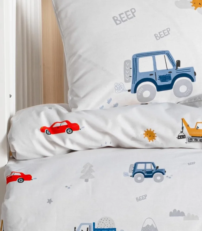 Kanz Ranforce Bebek Nevresim Takımı Knz-001 Digger Cars