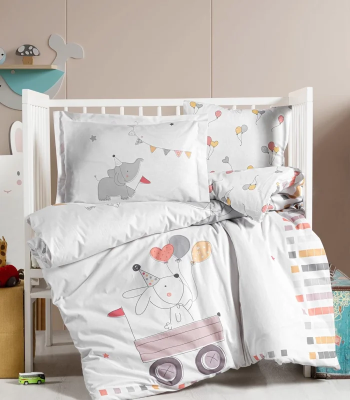 Kanz Ranforce Bebek Nevresim Takımı Knz-001 Elephant