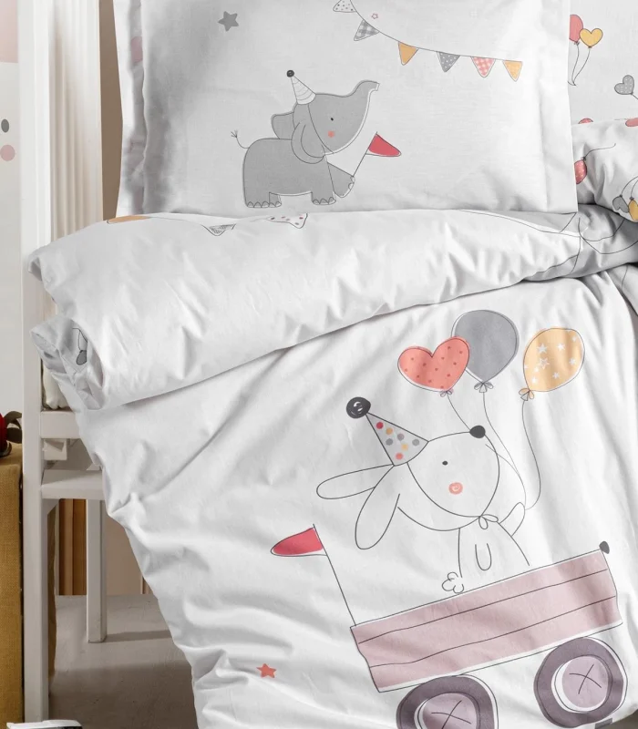 Kanz Ranforce Bebek Nevresim Takımı Knz-001 Elephant