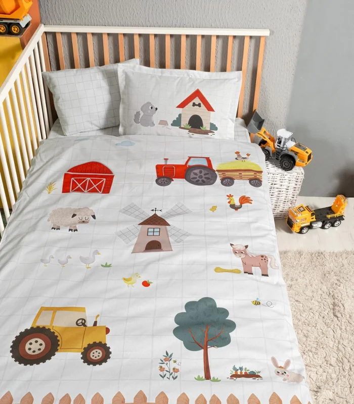 Kanz Ranforce Bebek Nevresim Takımı Knz-001 Farming