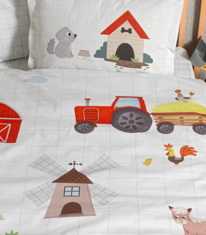 Kanz Ranforce Bebek Nevresim Takımı Knz-001 Farming