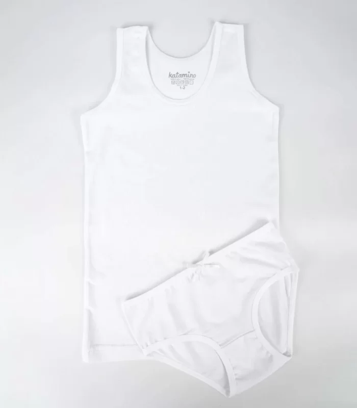 Katamino Fierza Geniş Askılı Atlet Slip Takım K128515 Beyaz