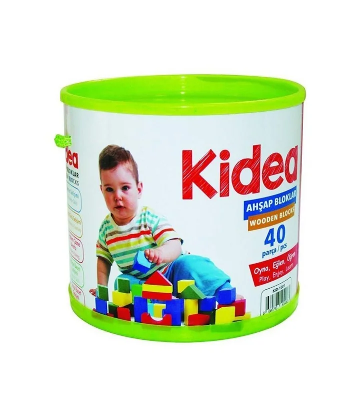 KID-1001 AHŞAP BLOKLAR 40 PARÇA