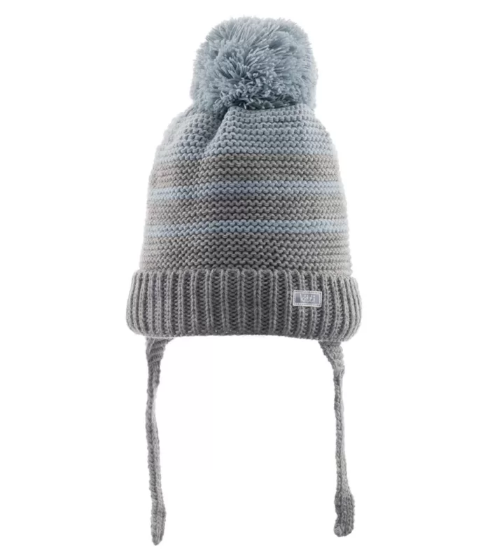Kitti Bebe Erkek Kulaklı Bere (0-18 Ay) K23110-04 Gri
