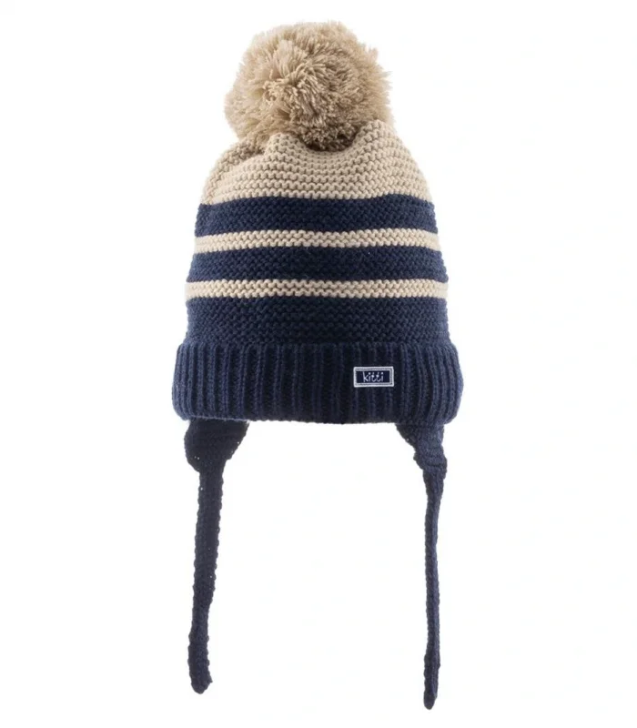 Kitti Bebe Erkek Kulaklı Bere (0-18 Ay) K23110-04 Lacivert