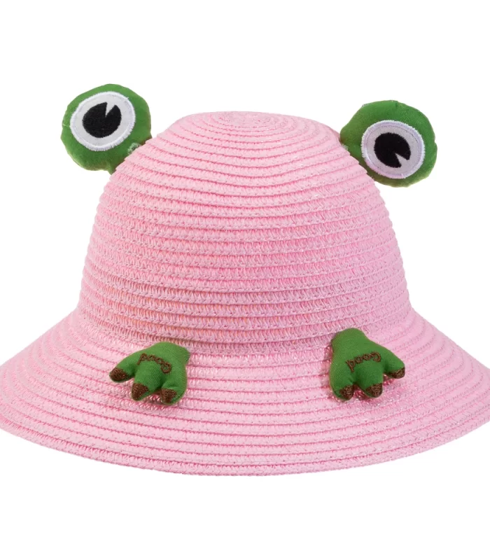 Kitti Bebe Hasır Şapka ( 2-6 Yaş ) Y24700-05 Pembe