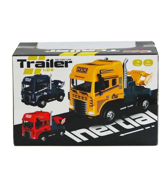 KLX600-344 Sürtmeli Işıklı Müzikli Çekici Tır Kafası 1:24 -Vardem Oyuncak