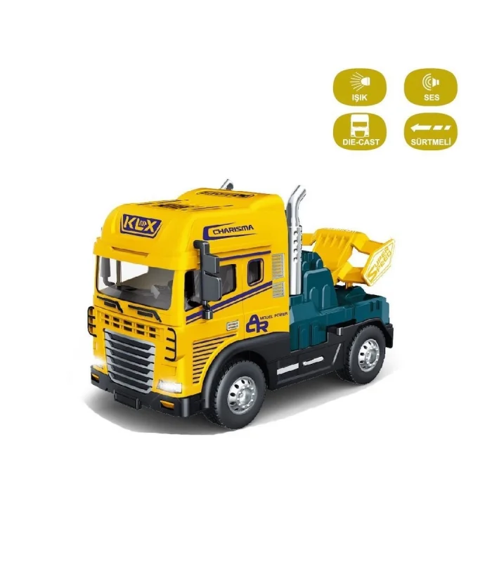 KLX600-345 Sürtmeli Işıklı Müzikli 1:24 Çekici (Tır Kafası)