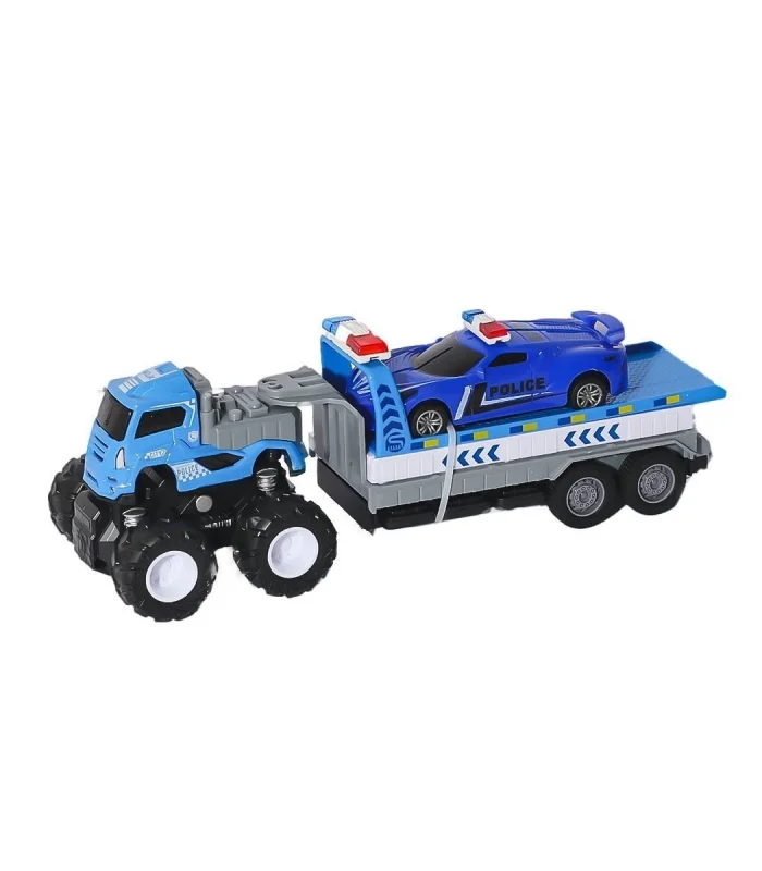KLX600-361 Sürtmeli Die Cast 4x4 Polis Arabası Taşıyıcılı -Vardem