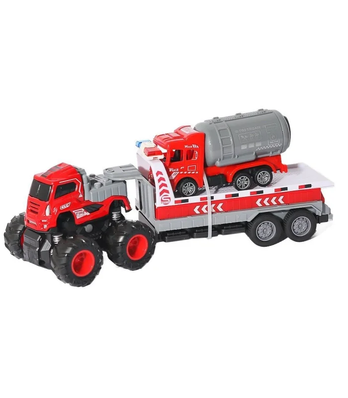 KLX600-363 Sürtmeli Die cast 4x4 İtfaiye Taşıyan Tır -Vardem