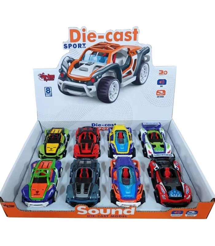 KLX600-399 ÇEK BIRAK DIE-CAST SESLİ SPOR(Belirtilen fiyat, tekli satış için adet fiyatıdır.)