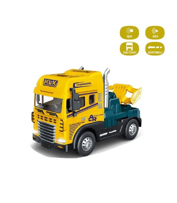 KLX800-247 Sürtmeli Işıklı Müzikli 1:24 Çekici (Tır Kafası)