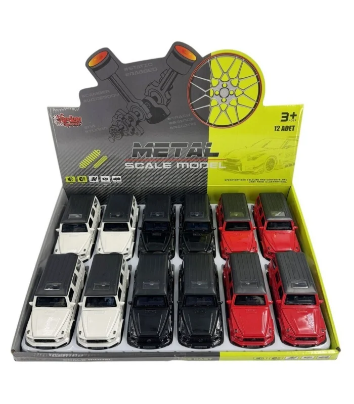 KM-3271D Vardem  Çek Bırak Işıklı ve Sesli Model Mrs Metal Araba 1:32