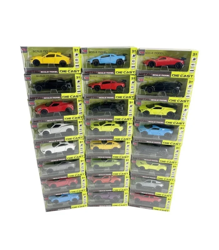 KM-36201A-Vardem Kutulu Çek Bırak 1:36 Metal Araba