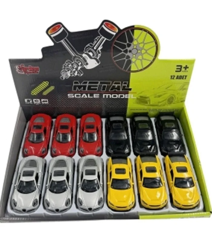 KM-36231C-1-2-3-4 ÇEK BIRAK 1 36 METAL ARABA