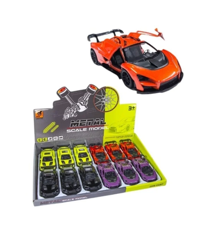 KM36201C-1-2-3-4 Vardem Çek Bırak Metal Araba  1:36