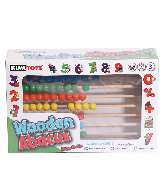 KM5632 Ahşap Abaküs -Kumtoys