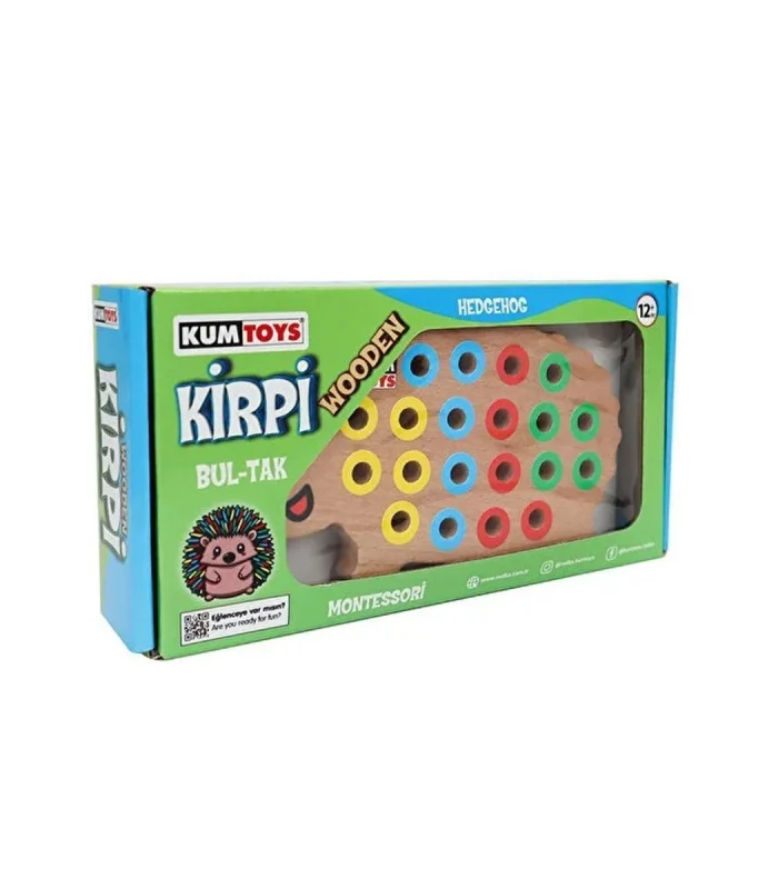 KM5655 Ahşap Kirpi Bultak -Kumtoys