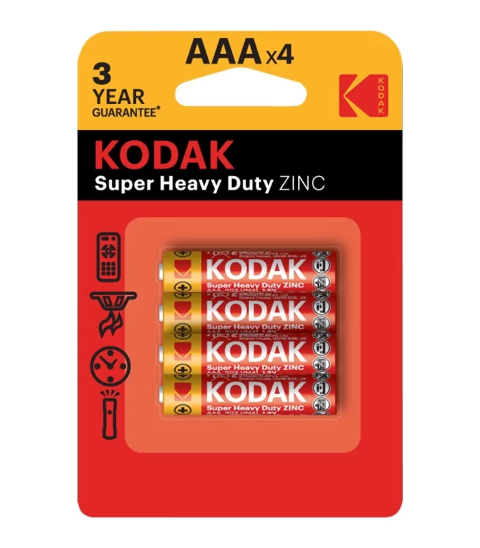Kodak Çinko Karbon Blister İnce Pil 4lü AAA