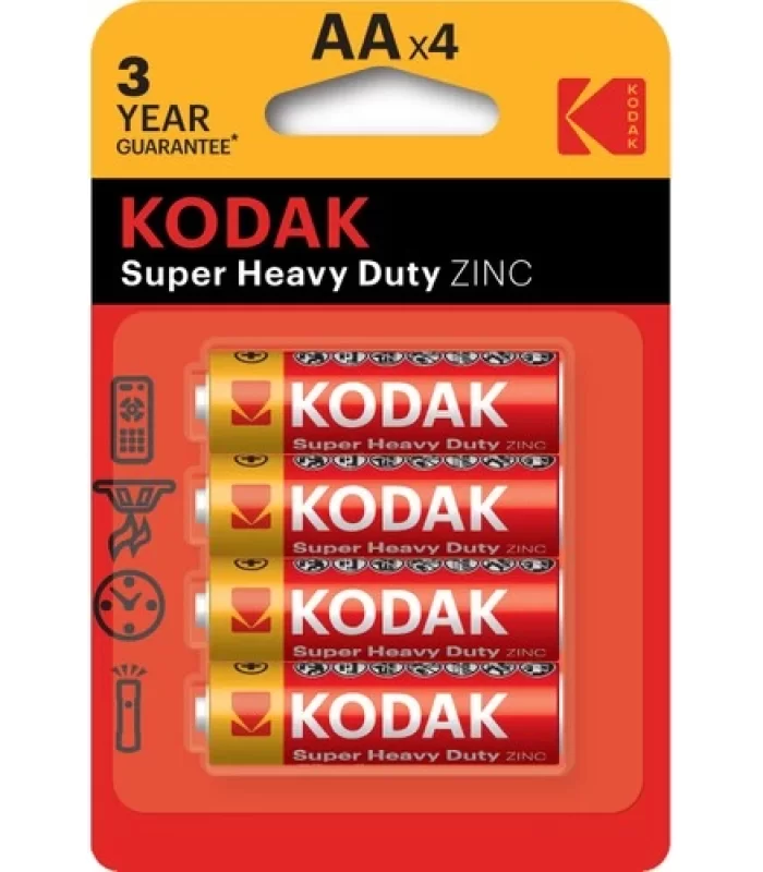 Kodak Çinko Karbon Blister Kalem Pil 4lü AA
