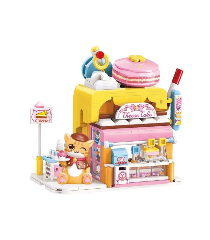 KP28006 Keeppley Lovely Street - Red Cat Cake Shop 364 Parça Yapım Seti