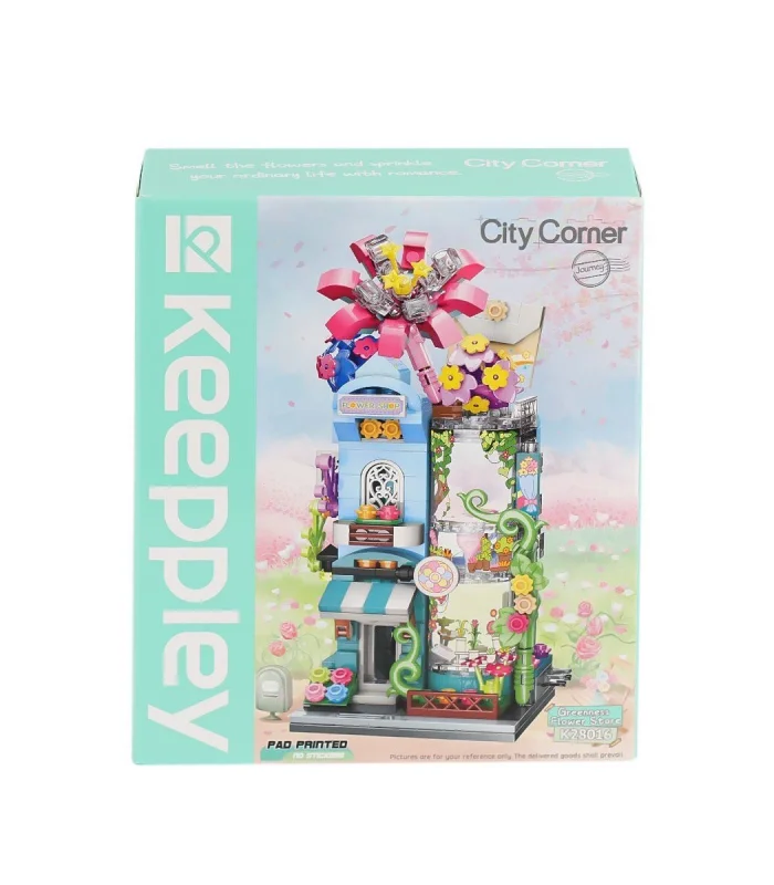 KP28016 Keeppley City Corner - Greenness Flower Shop - Çiçekçi 356 Parça Yapım Seti