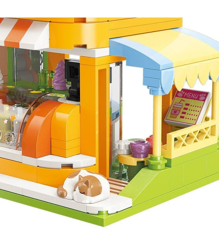 KP28017 Keeppley Kitten Juice Shop Blok Seti 315 Parça -Vagonlife