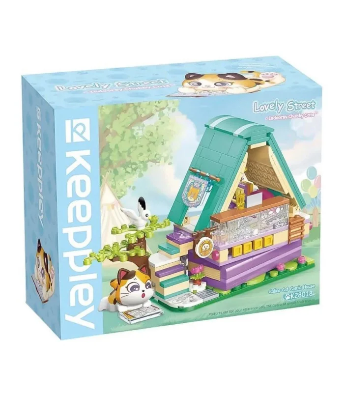 KP28018 Keeppley Lovely Street - Calico Cat Comic House 324 Parça Yapım Seti