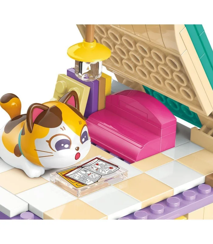 KP28018 Keeppley Lovely Street - Calico Cat Comic House 324 Parça Yapım Seti