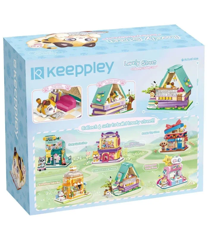 KP28018 Keeppley Lovely Street - Calico Cat Comic House 324 Parça Yapım Seti
