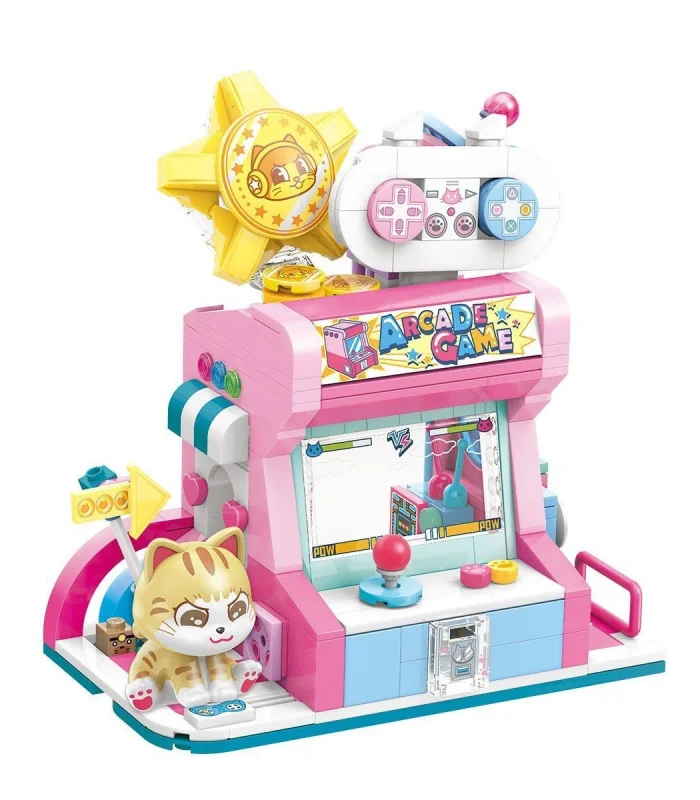 KP28019 Keeppley Orange Cat Game Room Blok Seti -Vagon life