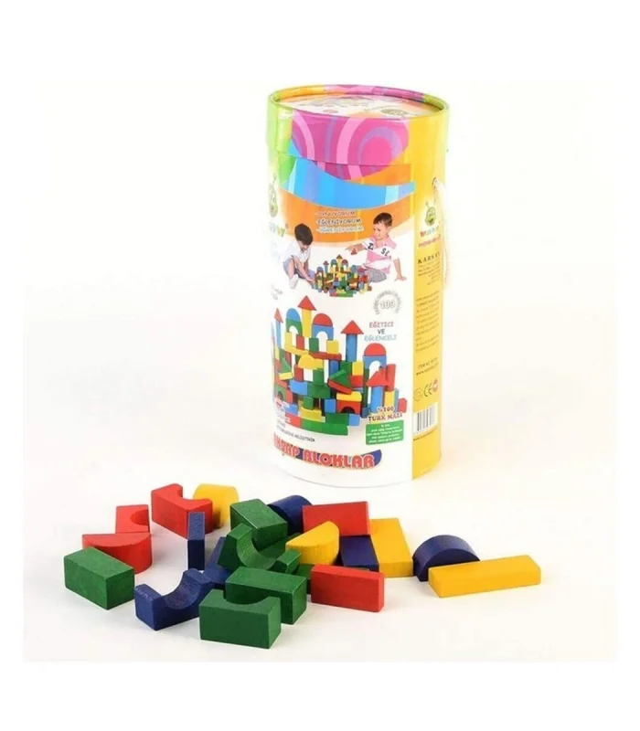 KR016 WOODOY 100 PARÇA KÜÇÜK KOVALI BLOKLAR 12