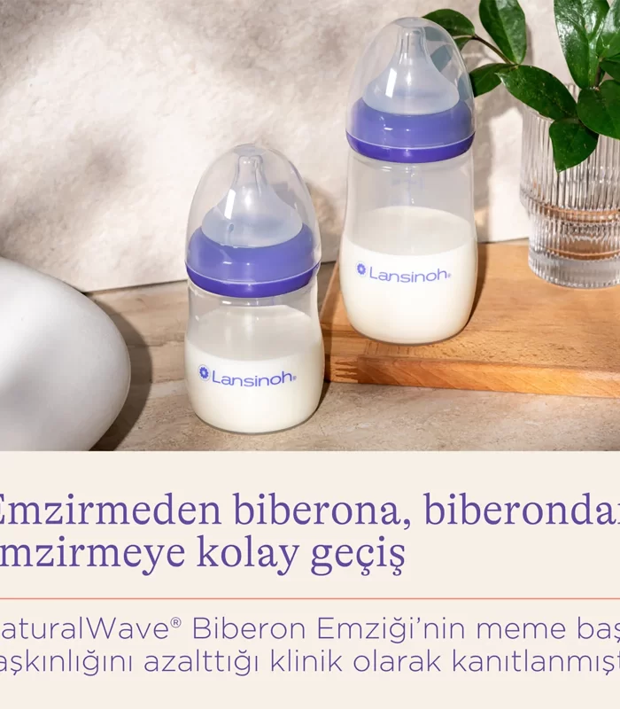 Lansinoh Biberon 2li Natural Wawa Biberon Emziği 240 Ml