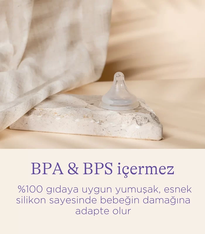 Lansinoh Biberon 2li Natural Wawa Biberon Emziği 240 Ml