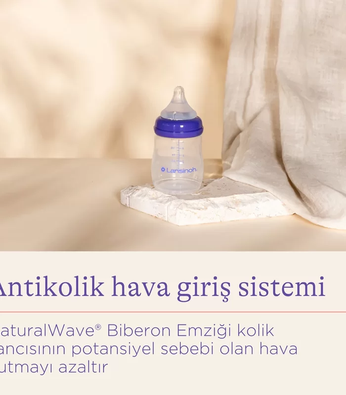 Lansinoh Biberon Natural Wawe Biberon Emziği 160ml