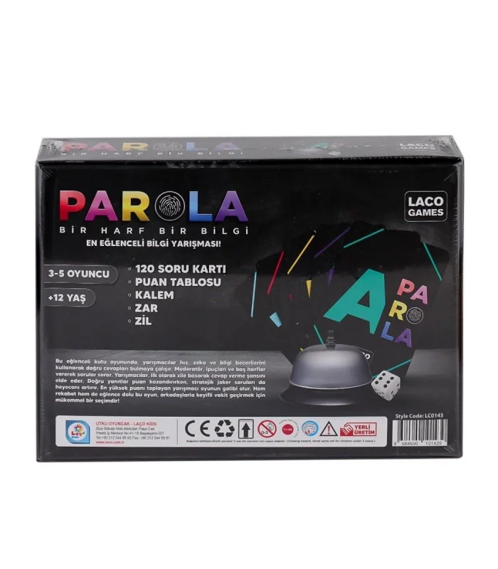 LC0143 Parola En Eğlenceli Bilgi Oyunu -Laçokids