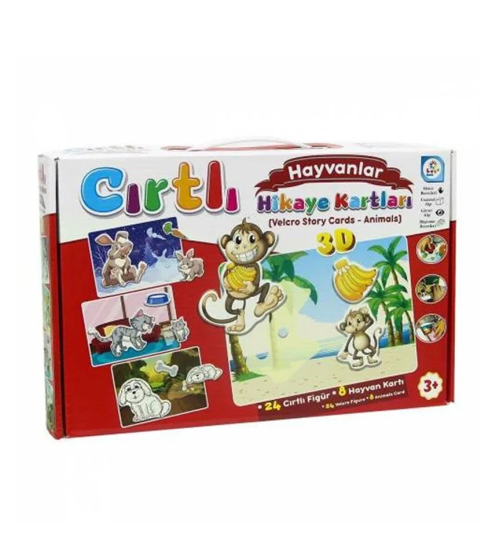 LC7205 Laço, Cırtlı Hikaye Kartları Hayvanlar