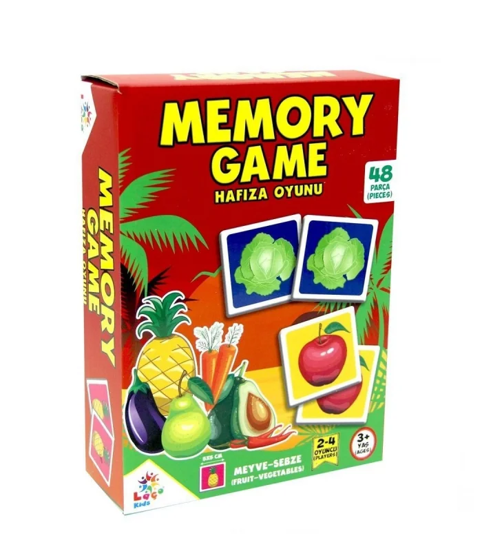 LC7231 Laço, Hafıza Oyunu, Meyve - Sebze / +3 yaş