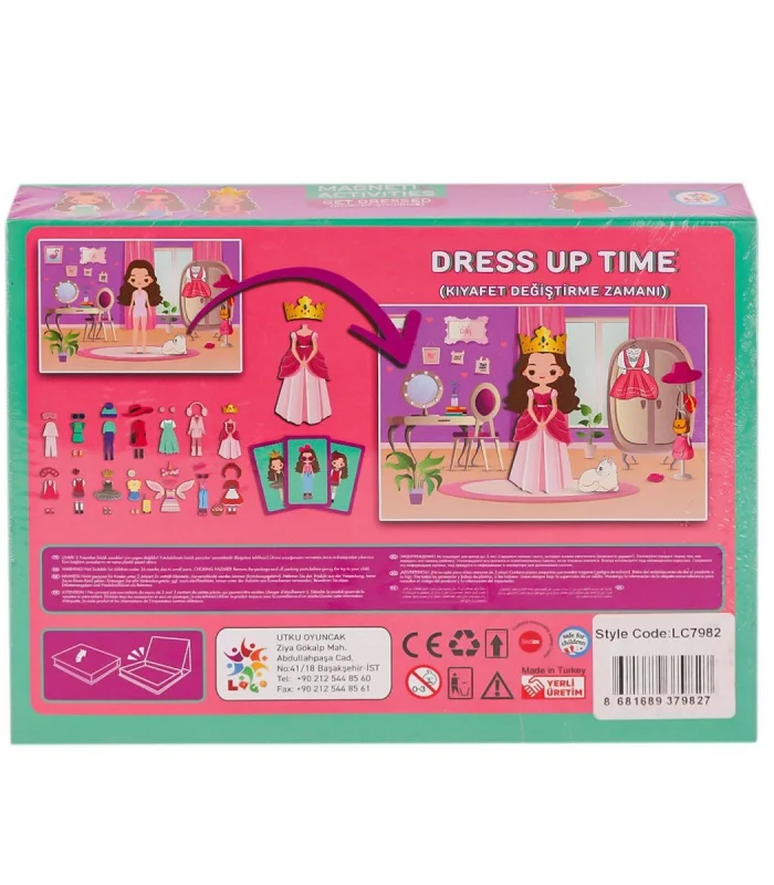 LC7982 Manyetik Aktivite Kız Kıyafet Giydirme -Laçokids
