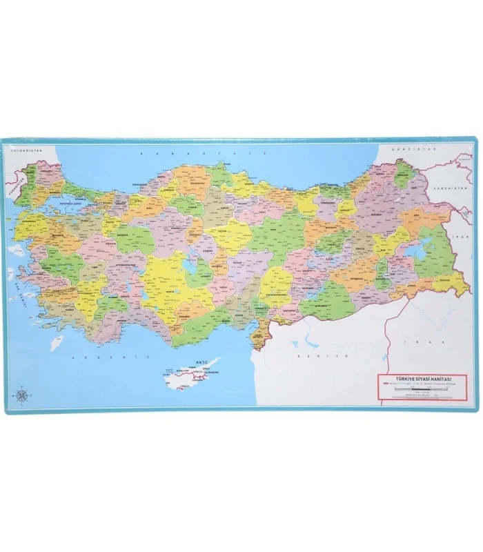 LCSH001 Laço Siyasi Harita Çerçeveli Puzzle
