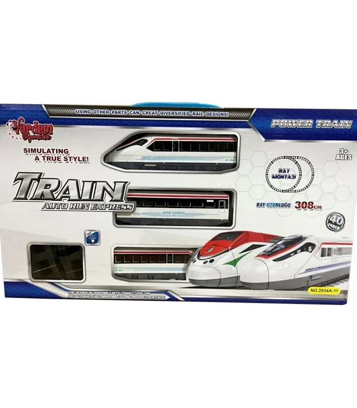 LE-2934A-11 40PCS IŞIKLI 308CM HIZLI TREN SET