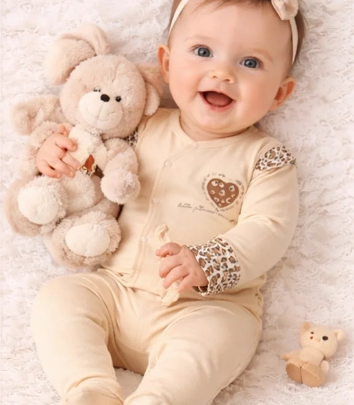 Leopar Desenli 8Li Yeni Doğan Seti