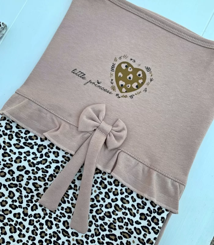 Leopar Desenli 8 Parça Bebek Hastane Çıkış Takım Seti