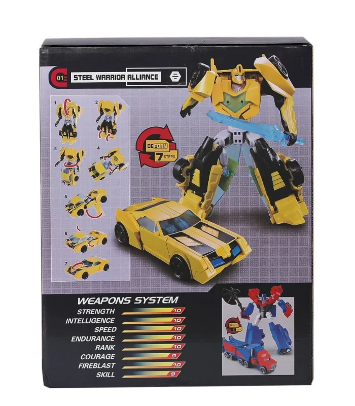 LJ1651 Metal Gövdeli Dönüşebilen Robot -Gepettoys