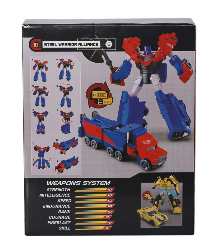 LJ1652 Metal Gövdeli Dönüşebilen Robot -Gepettoys