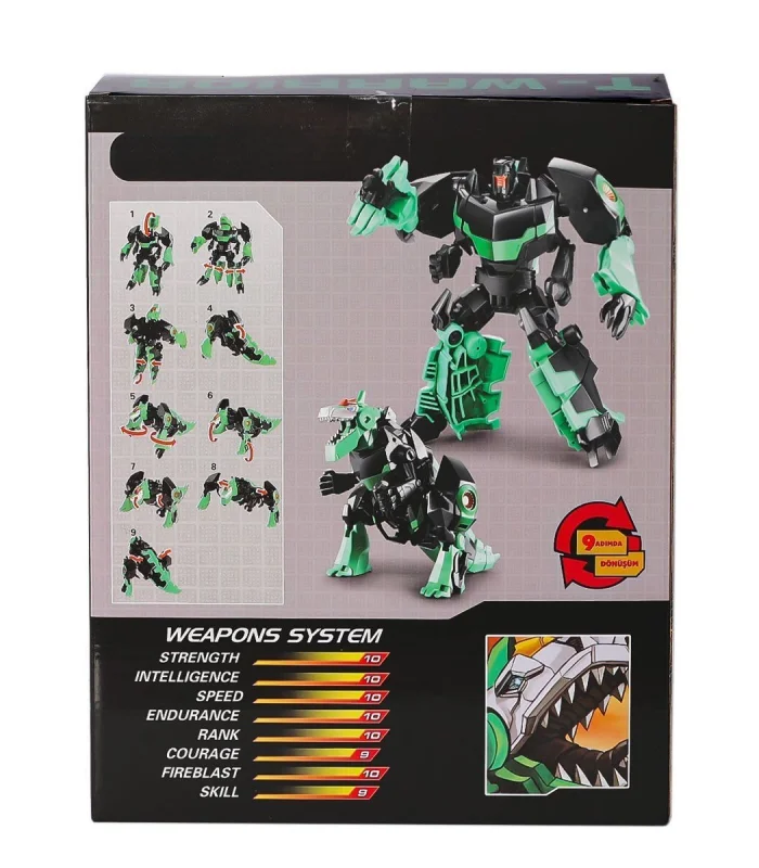 LJ1653 Metal Gövdeli Dönüşebilen Robot -Gepettoys