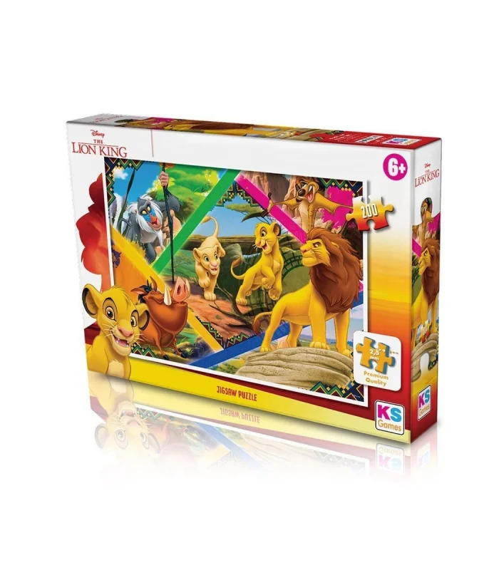 LK 113 Aslan Kral Puzzle 200 Parça - Ks Puzzle
